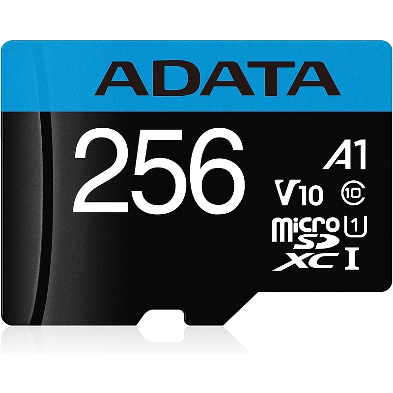 A-data Premier 256GB microSDXC Memory Card, Class 10, UHS-I, V10 (AUSDX256GUICL10A1-B) image 1