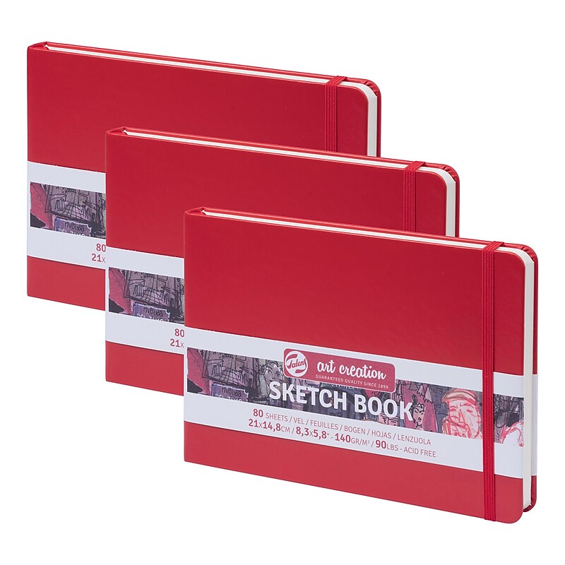Talens Art Creation 8.3" x 5.8" Sketch Book, 80 Sheets/Book, 3/Bundle (TLN9314205M-3) image 1