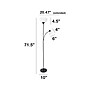 Creekwood Home Essentix 71.5" Black Metal Floor Lamp with Round Shades (CWF-3000-BK)~#|#~8D0CB80E-4601-4C44-BC6793ACF835FF35_sc7
