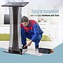 AdirOffice 47" Speaker Podium Lectern, Transparent Black (661-02-BLK-PKG)~#|#~8D0EBB54-8769-4A19-8AA4D34F214B133D_sc7