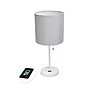 Creekwood Home Oslo 19.5" LED Table Lamp with USB Port, White Base/Gray Shade, 2/Set (CWT-2011-GO-2PK)~#|#~8D0F978B-96CD-4319-A347D893BF1E3913_sc7