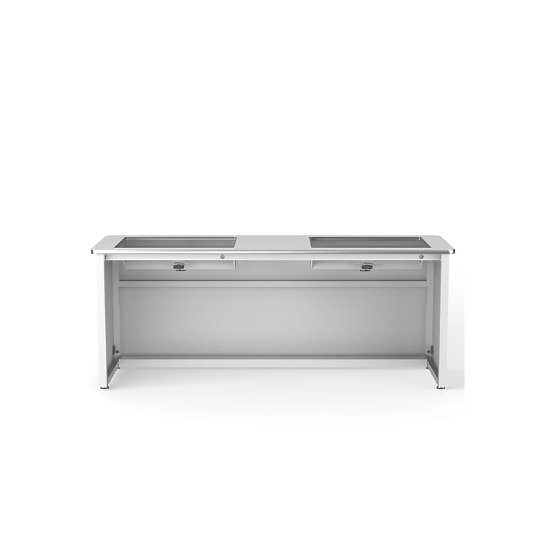 VersaDesk 72"W Downview Computer Desk, White (DV7224-WW) image 1