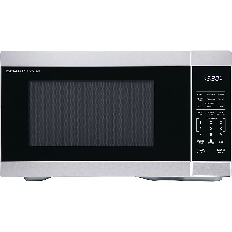 Sharp 1.1 Cu. Ft. Countertop Microwave Oven, Stainless Steel (ZSMC1162KS) image 1