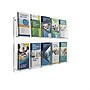 Azar 23.75" x 15.75" Brochure Holder, Vertical, Wall Mounted, Clear, Acrylic, 2/Pack (252069)~#|#~8D19294B-935A-42A9-BBDD45BCE1EA78DD_sc7