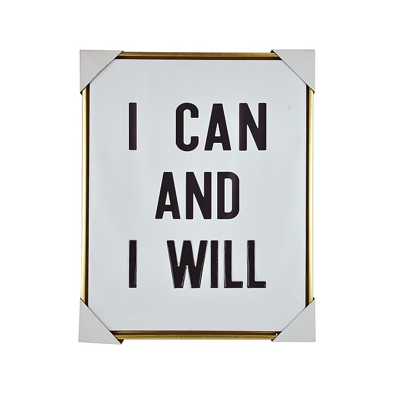 Enchante I Can And I Will, Canvas, 16" x 20" (H4901A GLD) image 1