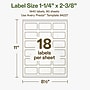 Avery Hemp Rectangle Laser/Inkjet Multipurpose Labels, 1-1/4" x 2-3/8", Off-White (1440/Box)~#|#~8D20CC4B-7836-4C7D-AC5CC3112C7FC14A_sc7