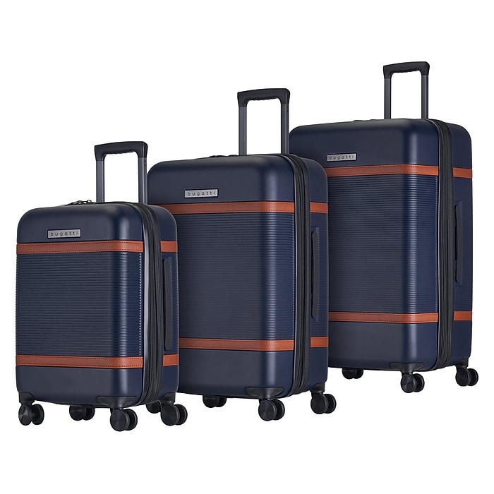 Bugatti Wellington 3-Piece Hardside Spinner Luggage Set, TSA
