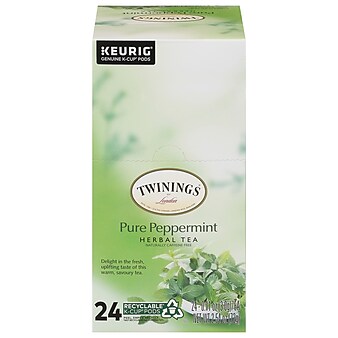 Twinings of London Pure Peppermint Herbal Tea, Keurig® K-Cup® Pods, 96/Carton (TNA85813CT)