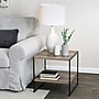 Household Essentials Jamestown 19.8" Square Side End Table, Ashwood/Black (8077-1)~#|#~8D344EB4-3EF3-48C9-A679F3C0FB9EEDED_sc7