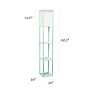 Simple Designs Etagere Organizer 62.5" Floor Lamp with Rectangular Shade, Aqua (LF1014-AQU-CCLB)~#|#~8D3514CE-96DF-4D5C-B7E3699B3DB2512F_sc7