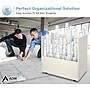 AdirOffice 50-Slot Mobile Roll File, Lockable, 28.5"H x 30"W x 15.75"D, White (626-WHI-KIT1)~#|#~8D353385-487D-4D0B-BE36D10AB7070A7D_sc7