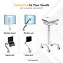 Mount-It! MedHub Motorized Height-Adjustable Mobile Medical Cart Workstation with Locking Casters, White/Gray (MI-16040)~#|#~8D371550-FDDA-4F6E-BF691D09F0CADA3A_sc7