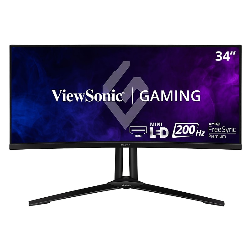 ViewSonic 34" Curved 200Hz LED Gaming Monitor, Black (XG341C-2K) image 1
