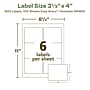 Avery EcoFriendly Laser/Inkjet Shipping Labels, 3-1/3" x 4", White, 600 Labels/Box (48464)~#|#~8D39CC10-EE79-472D-B558B3BD22C1BD6B_sc7