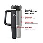 Outdoors Professional Stainless Steel Double-Walled  Tumbler with Straw, 40 oz., Black (OUTD9041)~#|#~8D40A742-749A-475A-80F670AAB7569295_sc7