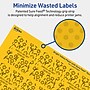 Avery Square Laser/Inkjet Multipurpose Labels, 2-1/8" x 2-1/8", Bright Yellow (480/Box)~#|#~8D4473F5-8070-4E54-98B54B1E19220D5D_sc7