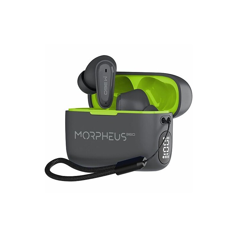 Morpheus 360 Nemesis Wireless Ambient Sound Earbuds, Bluetooth, Gray (TW1800G) image 1