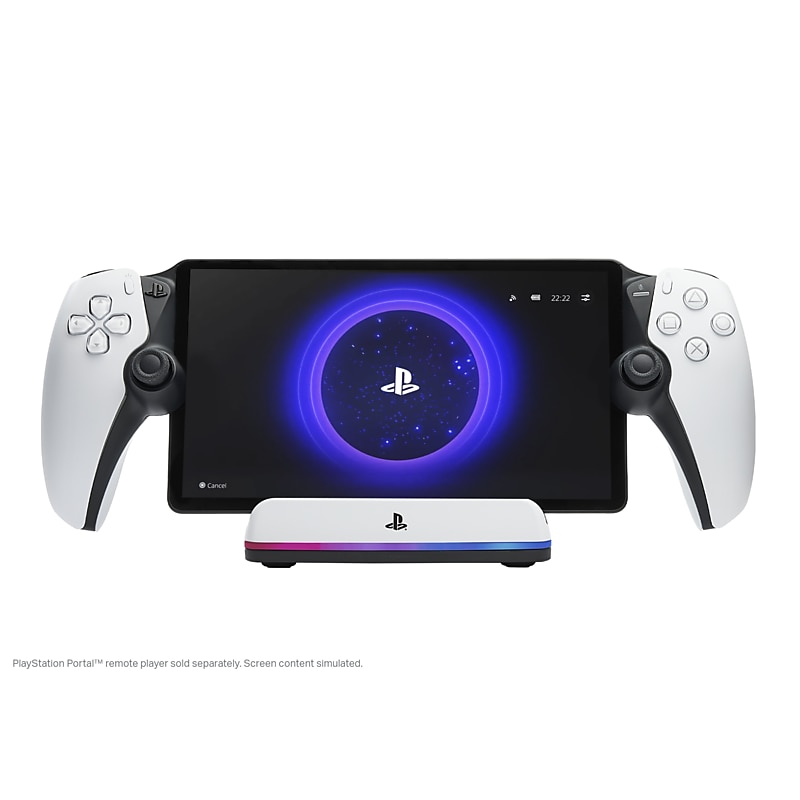 PowerA Charging Station for PlayStation Portal Remote Player with Lumectra, White (PSPW0358-01) image 1