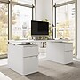 Bush Business Furniture Stratus 72"W Electric Rectangular Adjustable Standing Desk with Drawers, White (SUT010WH)~#|#~8D4E7DBD-30FB-47AC-88FD9CCBDCCFBCE0_sc7