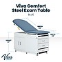 Viva Comfort Adjustable Exam Table with Stirrups & Storage, 500 lbs. Capacity, Blue (ADI996-09-SSU2-BLU-MK)~#|#~8D513382-82AF-4859-AC0186C32772FB80_sc7