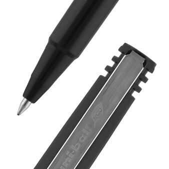 uniball Roller Rollerball Pens, Fine Point, 0.7mm, Black Ink, 12/Pack (60101)