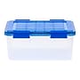 Iris WeatherPro 18.4 Qt. Latch Lid Storage Bin, Clear/Blue (500199)~#|#~8D570922-68C0-41A2-8934188ECE5FC04E_sc7