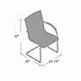 Boss Vinyl Side Chair, Black/Chrome Frame, 2/Pack (B9536-BK-2)~#|#~8D5AFE0D-41E5-40B0-A1F4098C71BAA1EC_sc7