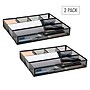 Mind Reader 6-Compartment Metal Drawer Organizer, Black, 2/Set (2DEER-BLK)~#|#~8D5C54E9-8601-4BF3-B4ACFE7536A5F9D5_sc7
