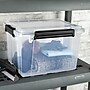 Sterilite 34 Quart Gasket Box with Lid, Plastic, Clear/Black (39339004)~#|#~8D65A2A5-D65C-40C3-830D54A0237732C6_sc7