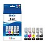 Epson T552 Cyan/Yellow/Magenta/Photo Black/Gray High Yield Ink Cartridge, 5/Pack (T552920-S)~#|#~8D686C6D-ACC5-4E0E-AE868CAE39306728_sc7