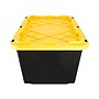 Greenmade 108 Quart Storage Bin with Snap Lid, Plastic, Black/Yellow (669871)~#|#~8D699136-3914-4533-858C22D5DDF29DB2_sc7