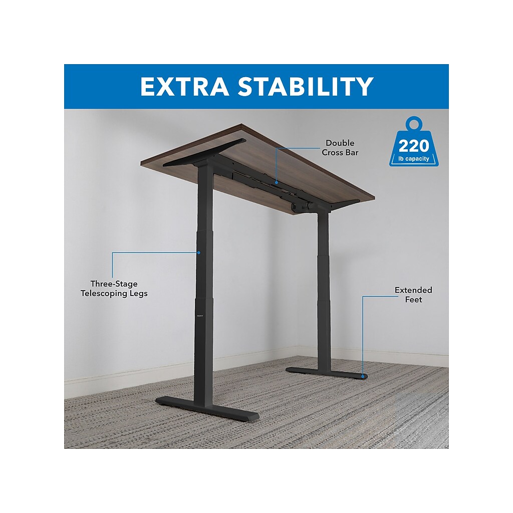 Close-up showing extra stability features like cross bar and extended feet.