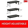 3M Adjustable Monitor Stand, Up to 40 lbs., Black (MS90B)~#|#~8D7410AE-C8A0-4651-9964F65EE64381E0_sc7
