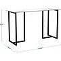 Martha Stewart Eli 47"W Glass/Steel Home Office Desk, Clear/Oil-Rubbed Bronze (XUDK1BK)~#|#~8D750649-3329-49E5-97249ED5428FDB0F_sc7