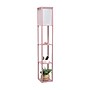 Creekwood Home Classix 62.5" 3-Tier Storage and Display LED Floor Lamp with White Linen Shade, Light Pink (CWF-3007-LP)~#|#~8D7B177B-53C6-40F2-908839AF7F59841A_sc7