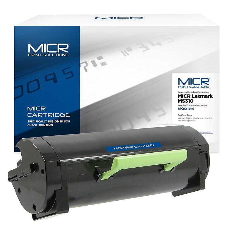 MICR Print Solutions MS310 Black High Yield MICR Toner Cartridge (MCR310M) image 1
