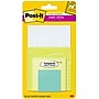 Post-it Super Sticky Notes Combo Pack, Assorted Collection, 45 Sheets/Pad, 4 Pads/Pack (4622-SSGRID-TR)~#|#~8D81A8B1-2D9F-4BF7-A4DFAAE708B6F6D8_sc7
