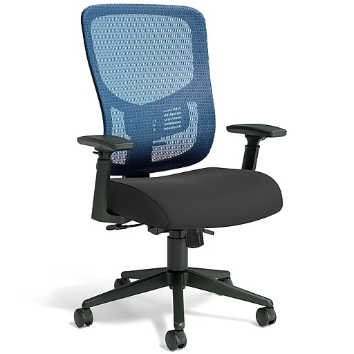 Staples Kroy Ergonomic Fabric Swivel Task Chair Blue UN59458 Staples