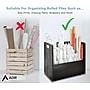 AdirOffice 50-Slot Mobile Roll File, 28.5"H x 30"W x 15.75"D, Black (626-BLK-2PK)~#|#~8D867E95-C277-4F3D-A8CCD70A6F855644_sc7