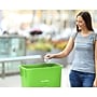 Alpine Industries Polypropylene Recycling Bin with Dolly, 23 Gallon, Assorted Colors, 3/Pack (ALP477-BGL-PKD)~#|#~8D8941B2-6C44-43B3-8C11A80D99501469_sc7