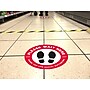 Avery Directional "Please Wait Here" Preprinted Floor Decals, 10.5" Diameter, White/Red, 5/Pack (83090)~#|#~8D8D493F-BB7F-47DB-90798C3F3EF3EBFB_sc7