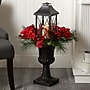Nearly Natural 33" Holiday Christmas Berries & Poinsettia with Large Lantern and LED Candle Set in a Decorative Urn (A1864)~#|#~8D950F8A-1258-4123-998C54F9A095A8D2_sc7