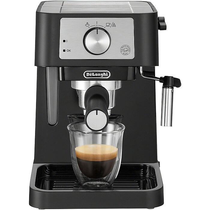 De'Longhi Stilosa 2-Cups Steam Espresso Machine, Black (EC260BK