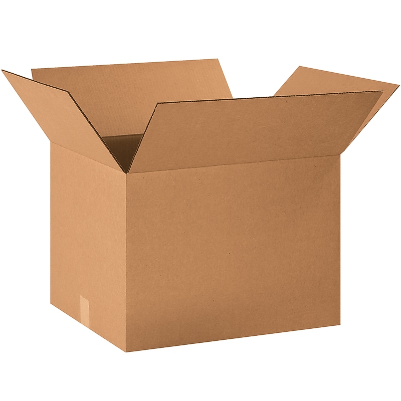 20" x 16" x 14" Shipping Boxes, 32 ECT, 20/Pack (201614) image 1