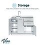 Viva Comfort 36.75'' Exam Room Storage Cabinet With Left Sink, 2-Shelves, 3-Drawers, Gray (ADIME902-BASE-42-LS-GRY-MK)~#|#~8D9E54F6-3A2D-4C90-BE10D1FBCCBE743A_sc7