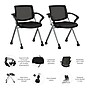 Bush Business Furniture Envision Mesh Folding Chairs with Arms, Black, 2/Set (CH4001BLF-03)~#|#~8DA27A86-4F59-4F62-86CDF1C29A0D51EB_sc7