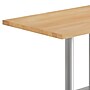 Flash Furniture Bennett Wooden Commercial Indoor Table, 48" x 30", Natural Top/Silver Base (GSF3048NTTB002S)~#|#~8DA3824D-1A03-48D0-9F77CE3C79768AEB_sc7
