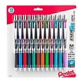 Pentel EnerGel RTX Gel Pens, Medium Point, Assorted Ink, Dozen (BL77BP12M)