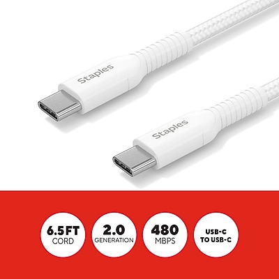 Staples TECH USB-C to USB-C Charging Cable