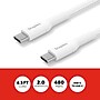 Staples TECH USB-C to USB-C Charging Cable, 6.5 ft., White (ST62335)~#|#~8DAA7F48-04B8-4070-8970DF7C247A5392_sc7